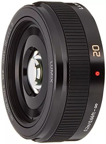 Panasonic monofocal lens Micro Four Thirds for LUMIX G 20mm / F1.7 II ASPH. Bla