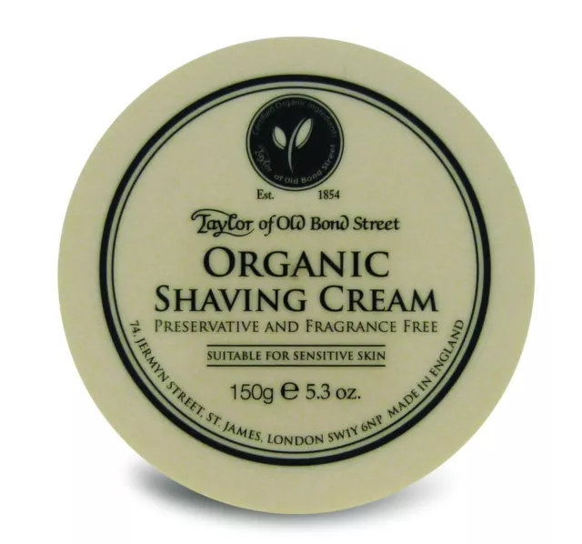 Rasiercreme Organic Shaving Cream f. empfindliche Haut Taylor of old Bond Street