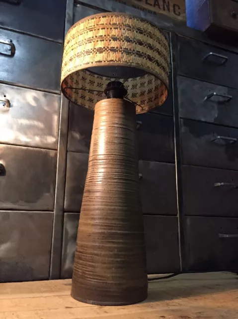 Rare Lampe Céramique De Dour Thérèse Bataille H 54 Cm 2