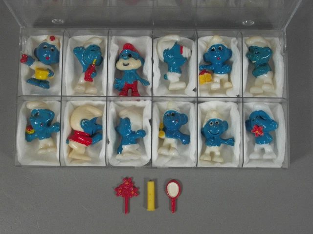 Hpf : Riconoscere (D) . Smurf 1981 - Set Completo (100% Originale) (2)