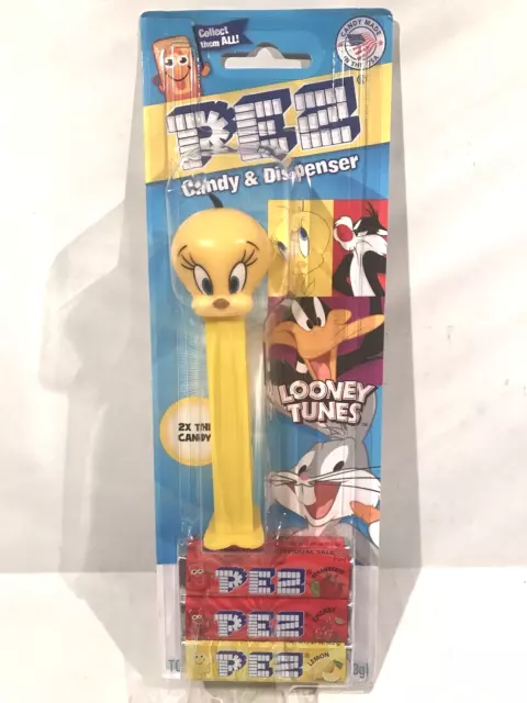 Pez Dispenser Tweety Bird Looney Tunes 2X The Candy Collect Then All! New