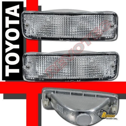 2 Amber Bumper Turn Signal Lights For 90-91 Toyota 4Runner & 89-95 Pick-Up – GTINTHEBOX