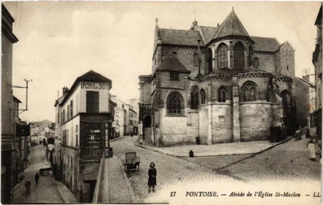 CPA AK PONTOISE - Apse of the Church of St-Maclou (519412)