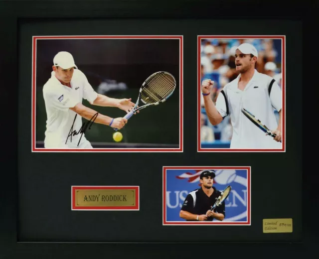 Andy Roddick Limited Edition Framed Signed Memorabilia