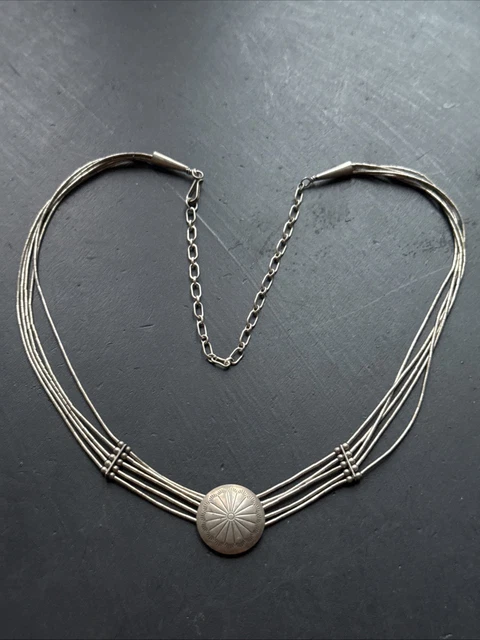 Collier Chaîne En Argent Massif Sterling - Maille Guillochée, Bijou Occasion à Voir En Photos