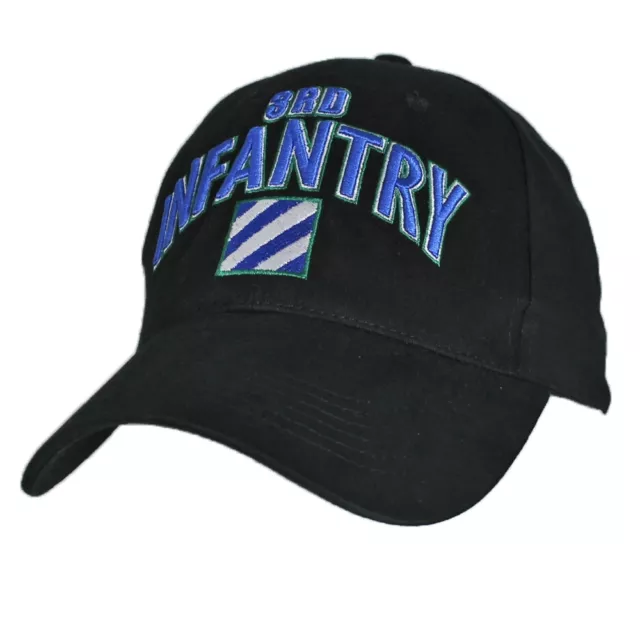 US ARMY 3RD INFANTRY - U.S. Army Military Black Baseball Cap Hat