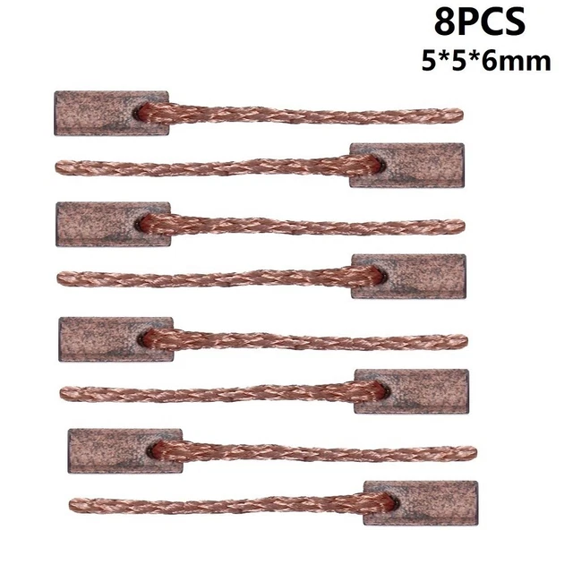Spazzole Carbonio Alto Contenuto Metallico per Prestazioni Eccellenti (8PZ 5x5x10mm)