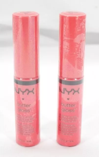 NYX Cosmetics Butter Gloss Pink Buttercream BLG28 (2 Pack) TF