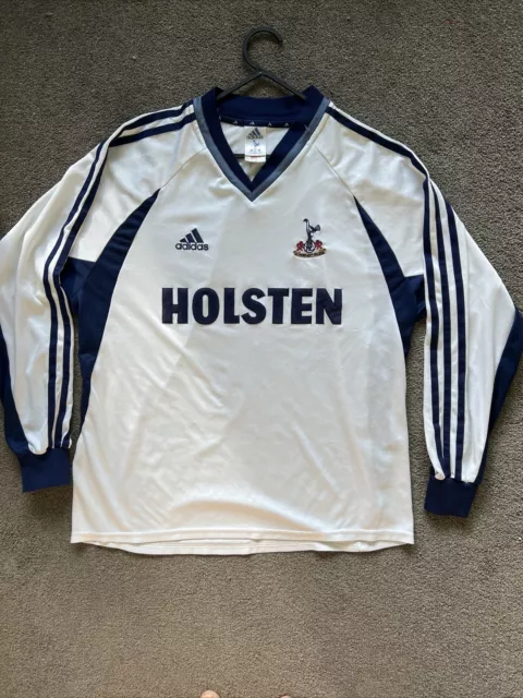 Tottenham Hotspur 1999/00 Home Long Sleeve Football Shirt Vintage Adidas Large