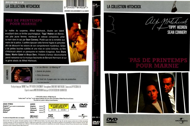 DVD -Pas de printemps pour Marnie d' Alfred Hitchcock - tres bon etat