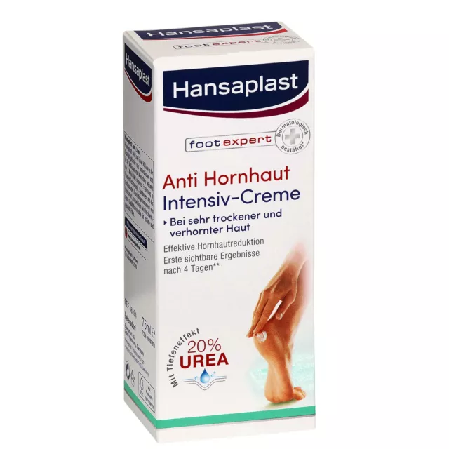 75ml Hansaplast Pied Expert Anti Cornée Fort Crème Avec 20% Urée