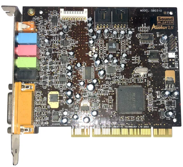 Tarjeta de sonido Creative Labs Sound Blaster Audigy LS 5.1 PCI SB0310