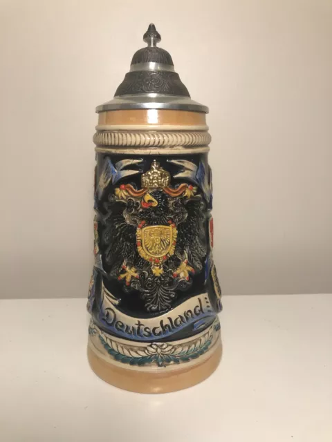 German Beer Stein Hand Painted Limited Edition Zuller & Born Made in Germany