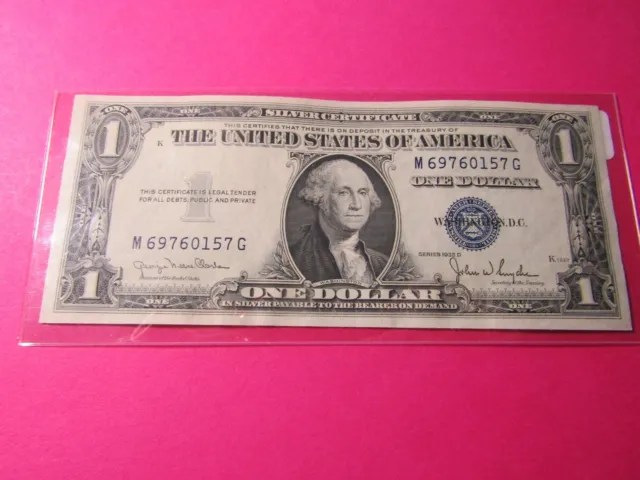 1935-D $1 Silver Certificate Fr 1613N Narrow #13 - Gem