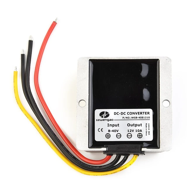 Stabilizzatore Auto Golf DC-DC 8-40V TO 12V 10A Alimentatore Impermeabile Auto da Corsa