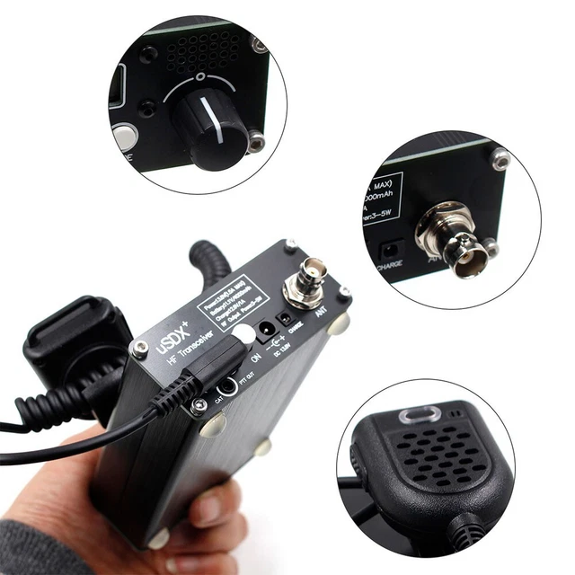 High Precision USDX+Plus USDR Transceiver with TCXO and BNC Antenna Interface