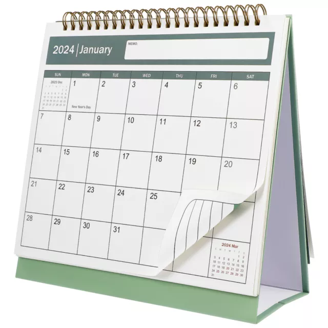 2024-2025 tavolo calendario a spirale scrivania mensile in piedi - SC 2