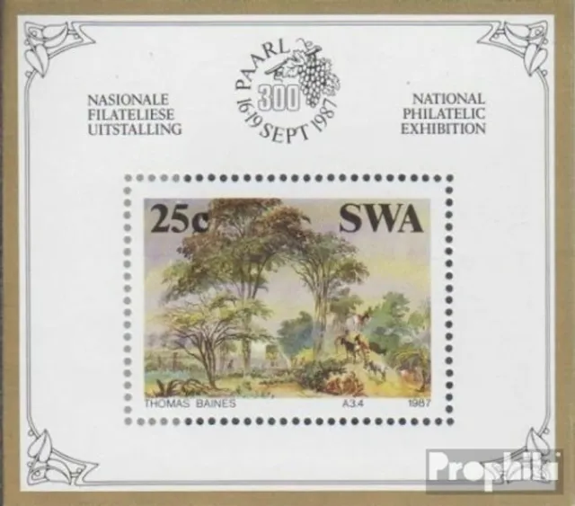 Namibia - África sudoccidental Bloque 8 (completa edición) usado 1983 Histórico