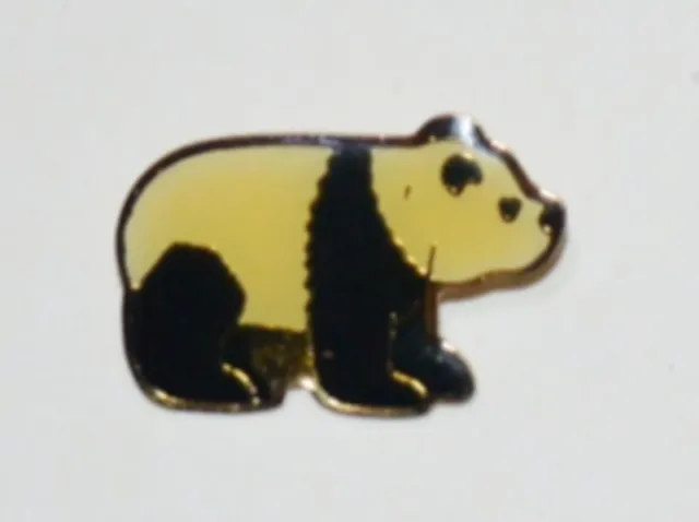 Vintage Panda Bear  Enamel Pin Badge Lapel Metal