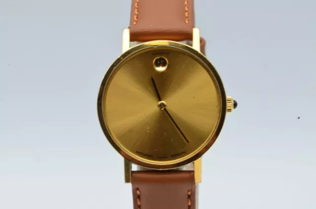 Movado Orologio Donna 25MM Acciaio Museum Raro Quarzo 20.2320.315 Vintage Medium