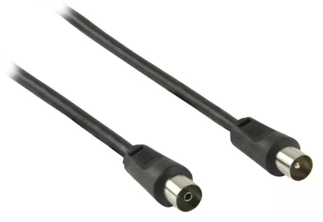 Cable De Antena Macho Hembra De 1,5 Metros Apto Para Toma Coaxial De Pared A Tv