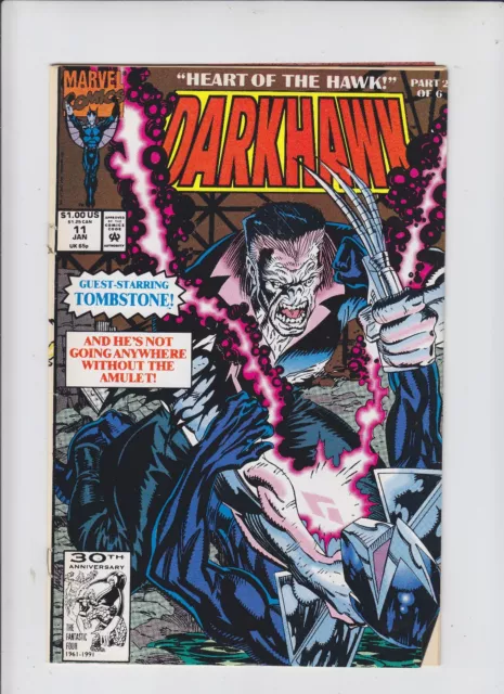 Marvel Comics Darkhawk Comic No 11 - January 1992
