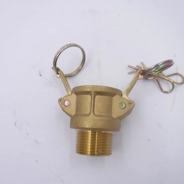 1" Type B Brass Cam & Groove Coupler x Male Threaded MNPT 100-B