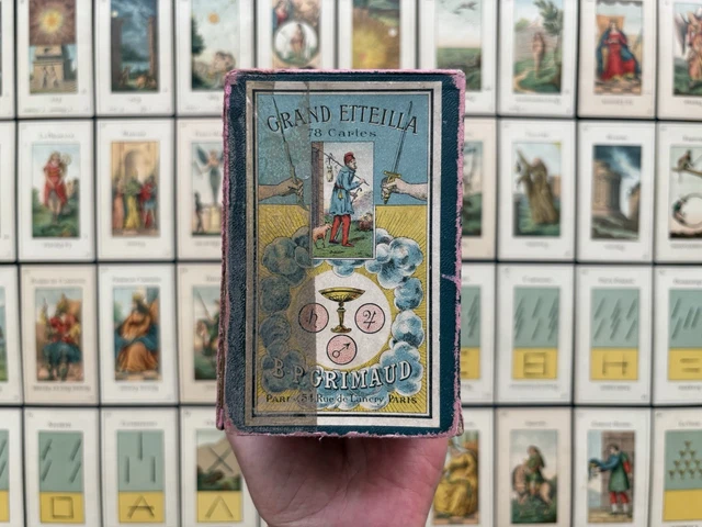 GRAND ETTEILLA GRIMAUD 1890 Ancien Jeu de Tarot Égyptien Divinatoire