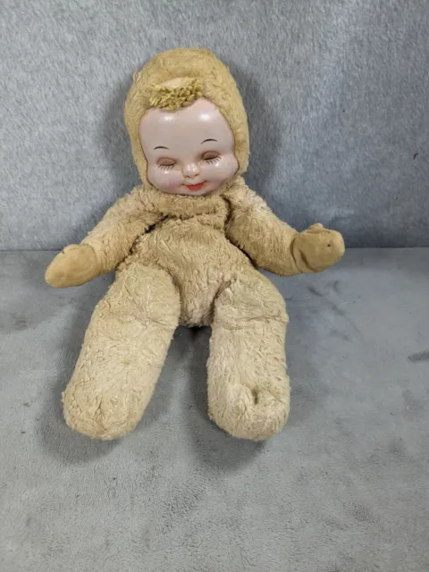 Vintage Knickerbocker Toy Co Inc New York Cuddle Doll Circa 1940 Old School Toys