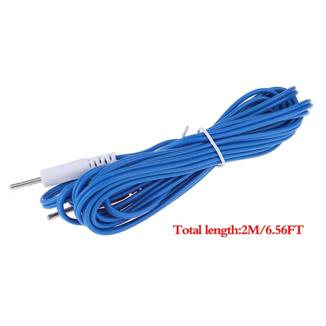 1 pc Électrothérapie Électrode Fils Conducteurs Câble Tens Masseur 2.35mm 9