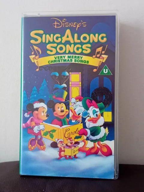 DISNEY SING ALONG Songs Vhs Video - Very Merry Christmas Songs / Walt ...