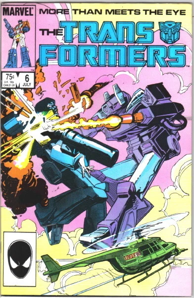 The Transformers Comic Book #6 Marvel Comics 1985 VERY HIGH GRADE NEW UNREAD