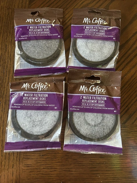 4 Packs Of Mr. Coffee Water Filtration Replacement Disks (Pack of 2) $19.99