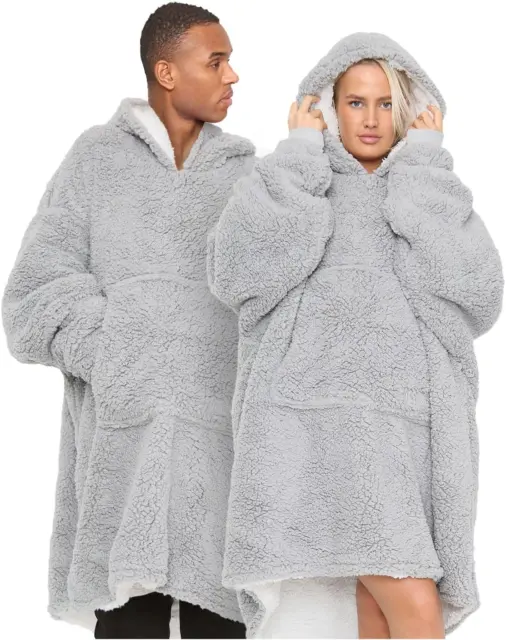 GC GAVENO CAVAILIA Oversized Hoodie Blanket Women Men - Sherpa