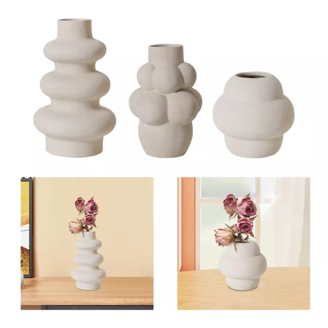 Gray Bubble Vase European Vase Decor Elegant Minimalist Vase Modern Flower Vase