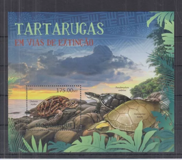 B606. Stamps - Mozambique - MNH - Marine Life - Turtles - BL