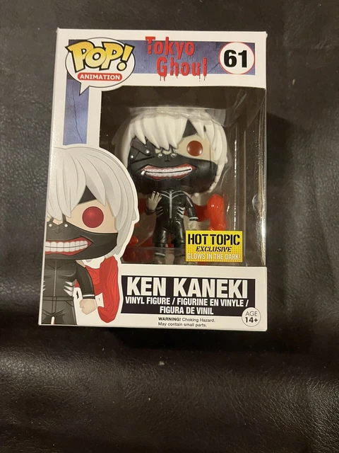 FUNKO POP! Ken Kaneki Tokyo Ghoul #61 HOT TOPIC EXCLUSIVE Glow in the Dark
