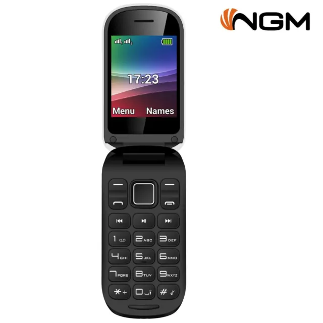 Telefono cellulare NGM C2 Dual SIM radio fotocamera sveglia torcia per anziani