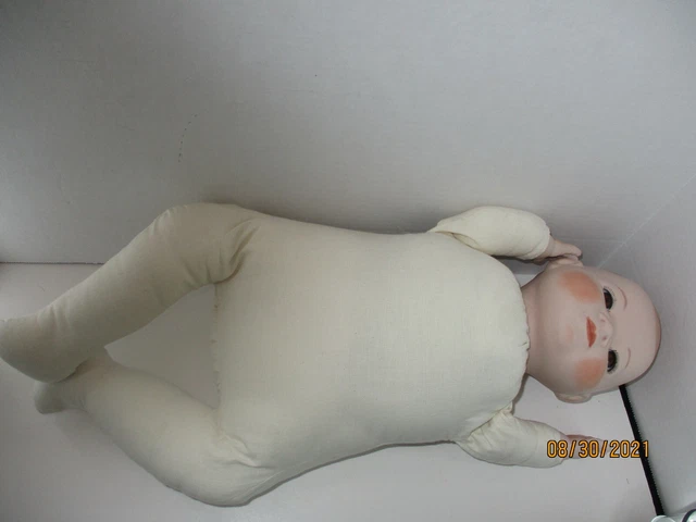 Bisque/ Porcelain Cloth Reproduction Bye-Lo Baby 19” Copr by Grace S Putnam Doll 11