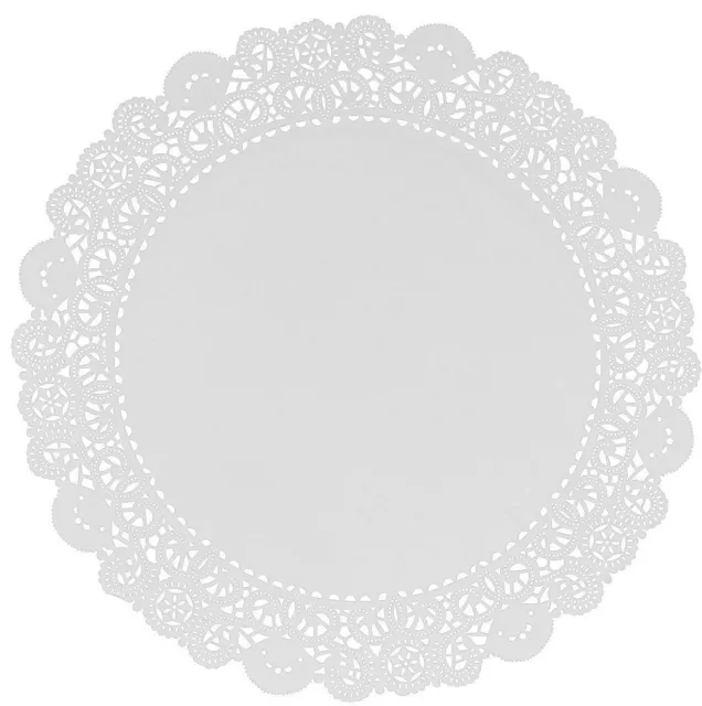 Lacette White Round Paper Lace Doyleys Doylies Doilies 10.5"/27cm Pack of 250
