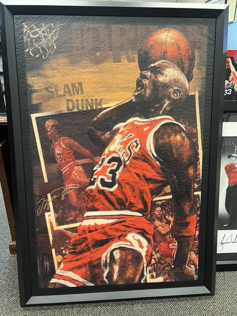 Michael Jordan Signed 32”x45” Glicee Portrait Stephen Holland Autograph BGS COA Michael Jordan Signed 32”x45” Glicee Portrait Stephen Holland Autograph BGS COA