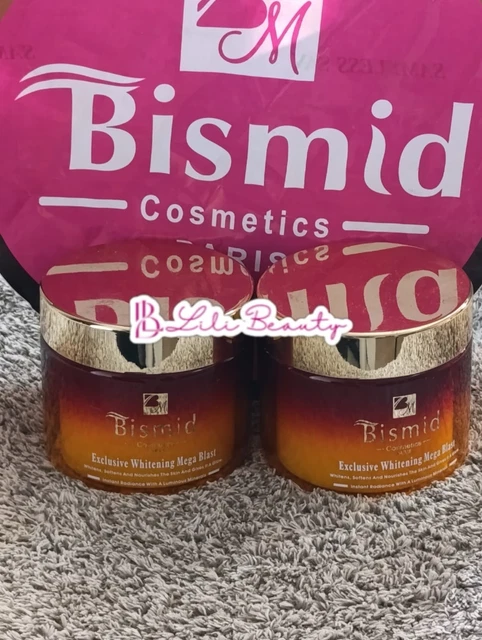 Duo De Soins BISMID - Crème Blanchissante Mega Blast Ultra & Savon Exfoliant Gommant - Pour Le Corps Et Le Visage