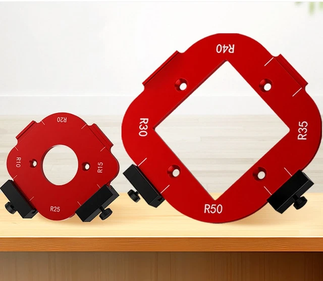 ARC ANGLE POSITIONING Template Router Corner Radius Template Trimming ...