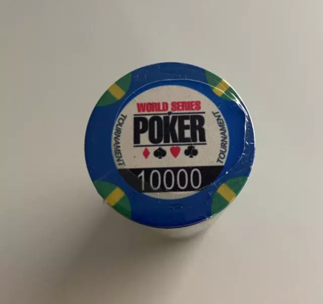 BLISTER da 25 Fiches - Poker chips ceramica replica World Series Valore 10000