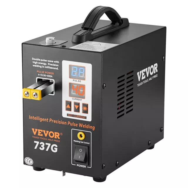 VEVOR Soudeuse par points batterie 737G soudeur à impulsion avec 2 modes soudage