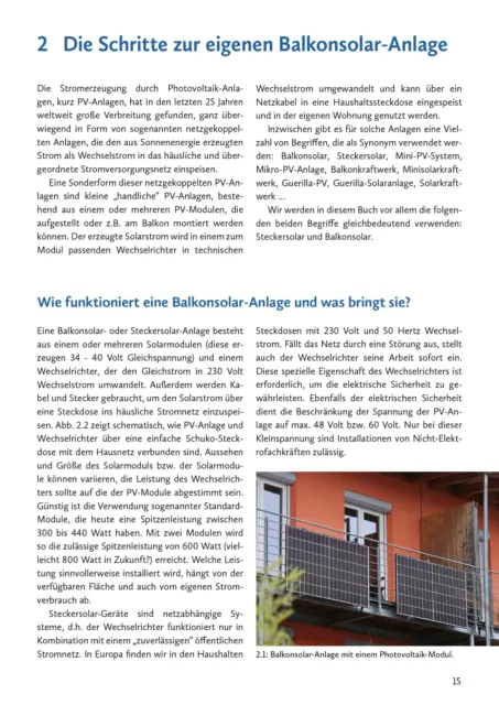 Behringer, R Balkon-Photovoltaik-Anlagen - (German Import) Book NEUF 3