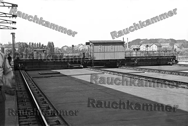 PE-Fotoabzug 10x15 DB Schiebebühne Bw Braunschweig Vbf 1950 / F202577