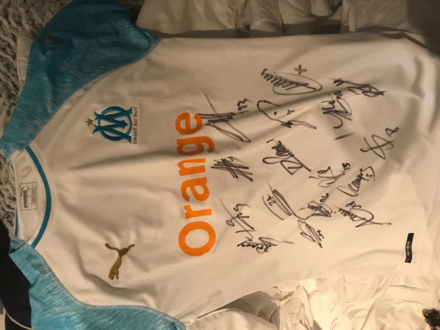 Maillot Domicile Olympique De Marseille 2025-2026 - Taille M, Manches Courtes, Blanc, Neuf Avec étiquettes