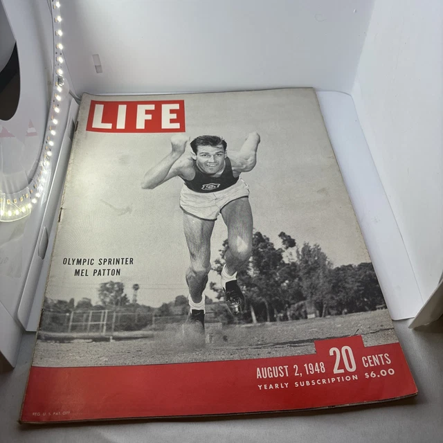 Patton Olympic Rower LIFE MAGAZINE AUGUST 2, 1948 Olympic Sprinter Mel Patton Rare £28.10 ...