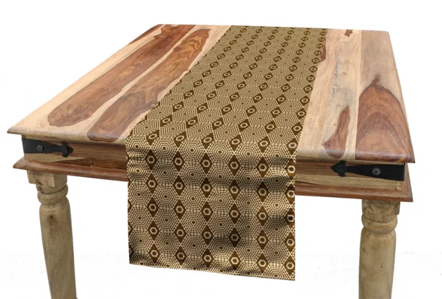 Abstrakt Tischläufer Klassische Geometrische Formen Dekorativer Tischgestaltung
